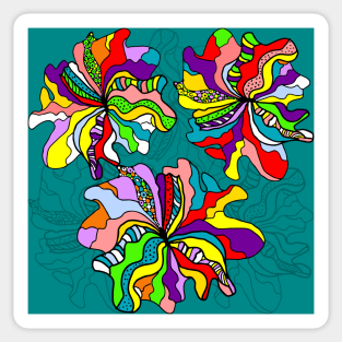 Bright Abstract Floral 7 Sticker